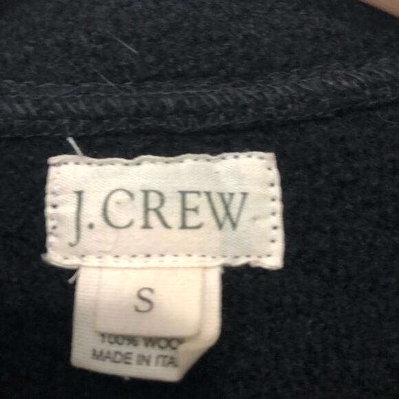 J Crew wool black button down jacket  Size small preppy classic - Picture 5 of 6